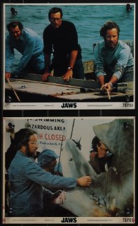 6f1669 JAWS 2 8x10 mini LCs 1975 Scheider, Robert Shaw, Dreyfuss, Spielberg's shark classic!