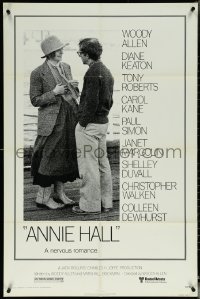 6f0754 ANNIE HALL 1sh 1977 full-length Woody Allen & Diane Keaton in a nervous romance!