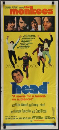 6f0374 HEAD Aust daybill 1968 The Monkees, Peter Tork, Davy Jones, Micky Dolenz, Michael Nesmith!