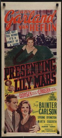 6f0375 PRESENTING LILY MARS Aust daybill 1943 images of Judy Garland & Van Heflin, ultra rare!