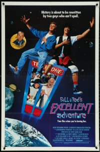 6f0781 BILL & TED'S EXCELLENT ADVENTURE 1sh 1989 Keanu Reeves, Winter, be excellent to each other!