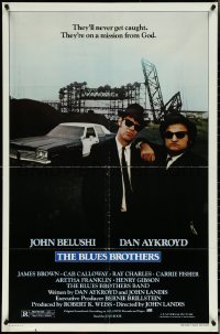 6f0787 BLUES BROTHERS 1sh 1980 John Belushi & Dan Aykroyd are on a mission from God!