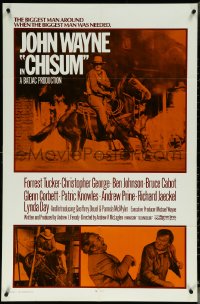 6f0809 CHISUM int'l 1sh 1970 Andrew V. McLaglen, The Legend big John Wayne on horseback!