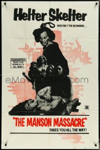 6f0826 CULT 1sh R1976 The Manson Massacre takes you all the way!