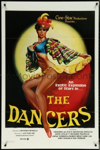 6f0827 DANCERS 1sh 1981 Georgina Spelvin, John Leslie, art of super sexy Vanessa del Rio by Collom!