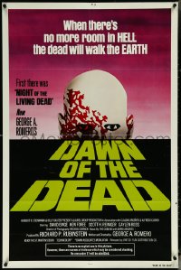 6f0832 DAWN OF THE DEAD 1sh 1979 George Romero, zombies, Powers, most desirable green title design!