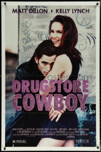 6f0864 DRUGSTORE COWBOY 1sh 1989 Matt Dillon & sexy Kelly Lynch, directed by Gus Van Sant!