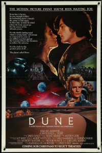 6f0866 DUNE advance 1sh 1984 David Lynch classic, top cast images over the desert planet Arrakis!