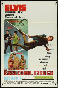6f0872 EASY COME EASY GO 1sh 1967 scuba diver Elvis Presley looking for adventure & fun!