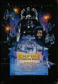 6f0877 EMPIRE STRIKES BACK style C advance DS 1sh R1997 they're back on the big screen!