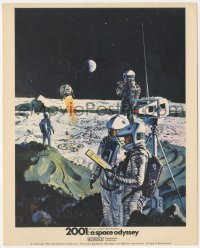 6f1463 2001: A SPACE ODYSSEY Cinerama color English FOH LC 1968 McCall art of astronauts on moon!