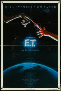 6f0869 E.T. THE EXTRA TERRESTRIAL NSS style 1sh 1982 Steven Spielberg classic, John Alvin art!