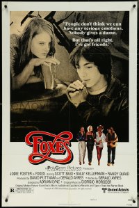 6f0915 FOXES style B 1sh 1980 Jodie Foster, Cherie Currie, Marilyn Kagen + super young Scott Baio!