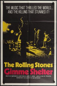 6f0937 GIMME SHELTER int'l 1sh 1971 Rolling Stones out of control rock & roll concert!