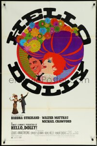 6f0964 HELLO DOLLY 1sh 1969 Barbra Streisand & Walter Matthau by Richard Amsel, Roadshow!