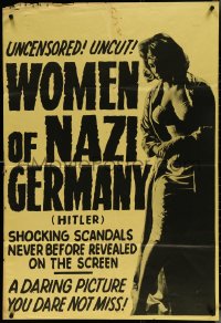 6f0968 HITLER 1sh 1962 Richard Basehart in the title role, dare not miss the Women of Nazi Germany!