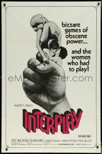 6f0996 INTERPLAY 1sh 1970 bizarre games of obscene power & the women who had to play!