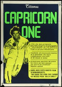 6f0122 CAPRICORN ONE teaser Italian 1p 1978 completely different image of James Brolin, rare!