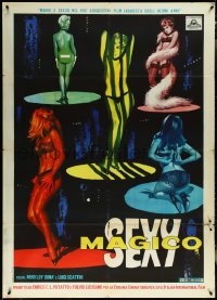 6f0247 SEXY MAGICO Italian 1p 1963 shocking mondo style documentary, art of sexy strippers!