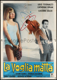 6f0259 CRAZY DESIRE Italian 2p 1964 Ugo Tognazzi, sexy Catherine Spaak, La voglai matta, ultra rare!