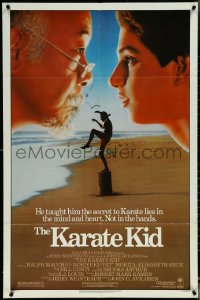 6f1014 KARATE KID 1sh 1984 Pat Morita, Ralph Macchio, teen martial arts classic!