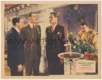 6f0444 CHARLIE CHAN'S COURAGE LC 1934 Asian detective Warner Oland spies on Woods & men, ultra rare!