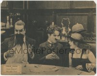6f0447 COUNT LC R1933 Tramp Charlie Chaplin & Edna Purviance ignore Campbell at dinner, ultra rare!