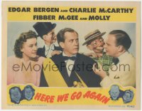6f0469 HERE WE GO AGAIN LC 1942 Bergen,Charlie McCarthy,Mortimer Snerd, Fibber McGee & Molly, rare!