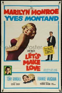 6f1033 LET'S MAKE LOVE 1sh 1960 great images of super sexy Marilyn Monroe & Yves Montand!