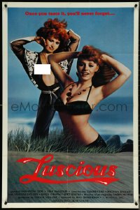 6f1050 LUSCIOUS 1sh 1980 Samantha Fox & Lisa DeLeeux are sexy redheads, x-rated!
