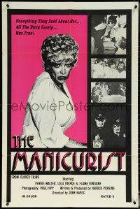 6f1062 MANICURIST 1sh 1975 everything they said about her, the dirty gossip, was true, ultra rare!
