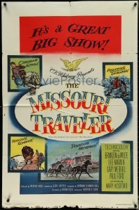 6f1082 MISSOURI TRAVELER 1sh 1958 it's a great big show with crackling action & rollicking laughter!