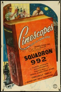 6f1239 SQUADRON 992 1sh 1940 one of Columbia Cinescopes Reels of Knowledge newsreels, ultra rare!