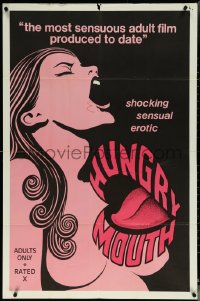 6f1287 TEENIE TULIP 1sh R1975 the most sensuous adult film produced, Hungry Mouth!