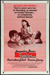 6f1307 TOGETHER 1sh 1979 Maximilian Schell, Terence Stamp, sexy Jacqueline Bisset!
