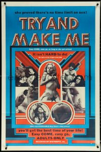 6f1322 TRY & MAKE ME 1sh 1970s she proved there's no time limit on sex, many sexy images!