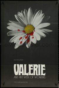 6f1331 VALERIE & HER WEEK OF WONDERS 1sh 1974 Jaroslava Schallerova, art of bleeding flower, rare!