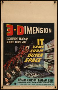 6f0088 IT CAME FROM OUTER SPACE 3D WC 1953 Ray Bradbury & Jack Arnold classic 3-D sci-fi, Smith art!