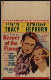 6f0089 KEEPER OF THE FLAME WC 1942 great art of Spencer Tracy & Katharine Hepburn, ultra rare!