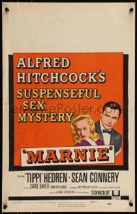 6f0094 MARNIE WC 1964 Sean Connery & Tippi Hedren in Alfred Hitchcock's suspenseful sex mystery!