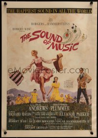 6f0101 SOUND OF MUSIC WC 1965 classic Terpning artwork of Julie Andrews, TODD-AO, color by DeLuxe!