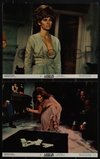 6f0591 LADY IN CEMENT 8 color 11x14 stills 1968 Sinatra with a .45 & Raquel Welch with a 37-22-35!