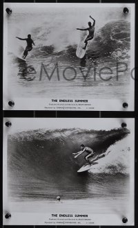 6f1639 ENDLESS SUMMER 4 8x10 stills 1967 Mike Hynson & Robert August surf on high waves, Bruce Brown!