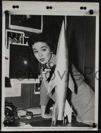6f1668 IT CAME FROM OUTER SPACE 2 8x11 key book stills 1955 sexy Barbara Rush with rocket model!