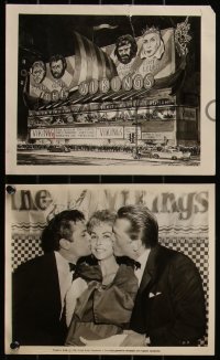6f1654 VIKINGS 3 8x10 stills 1958 Kirk Douglas & Tony Curtis kissing Janet Leigh and art stills!