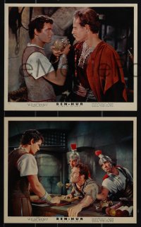 6f1451 BEN-HUR 10 color English FOH LCs 1960 Charlton Heston, William Wyler classic epic, Boyd!