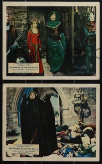 6f1455 MASQUE OF THE RED DEATH 8 color English FOH LCs 1964 Vincent Price, Court, Corman, horror!