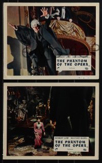 6f1459 PHANTOM OF THE OPERA 7 color English FOH LCs 1962 Terence Fisher Hammer horror, Herbert Lom!