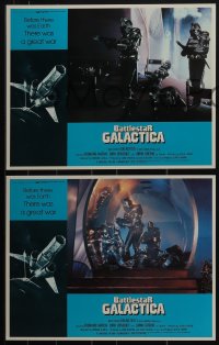 6f0660 BATTLESTAR GALACTICA 4 LCs 1978 great images of evil Cylons and more, 1970s sci-fi!
