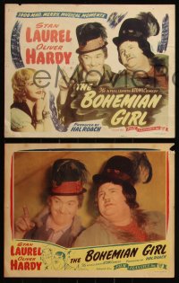 6f0546 BOHEMIAN GIRL 8 LCs R1947 Hal Roach, Stan Laurel & Oliver Hardy with Mae Busch!
